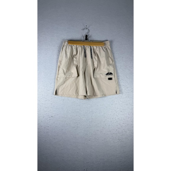 Other - UNPRO Shorts Mens Medium Khaki Hiking Elastic Waist Drawstring Pockets Trail‎
